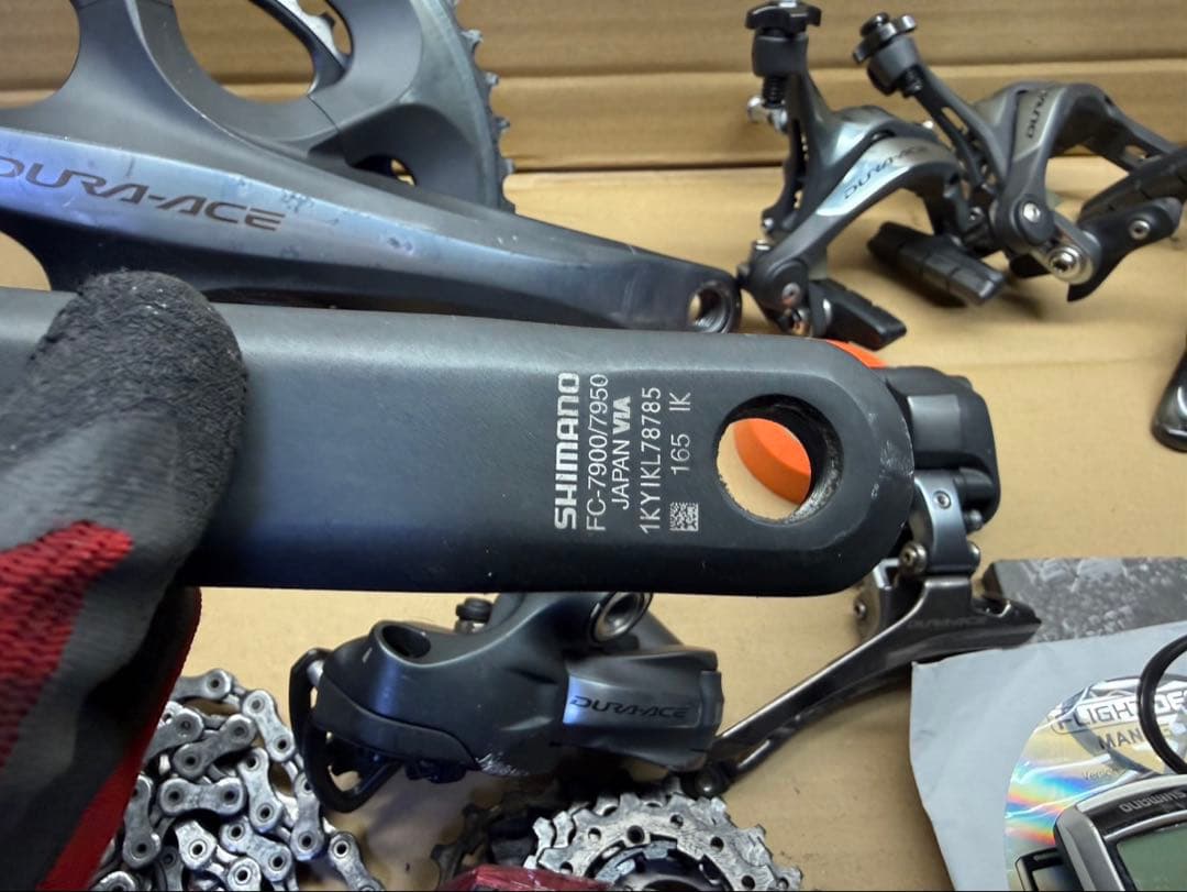 シマノデュラエース　7970 di2 フルセット　純正サイコン　アルテグラ