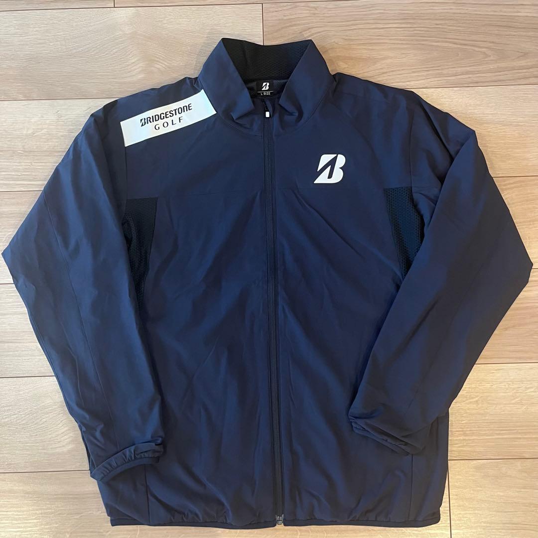 BRIDGESTONE GOLF ネイビー ブルゾン Lサイズ ゴルフウェア