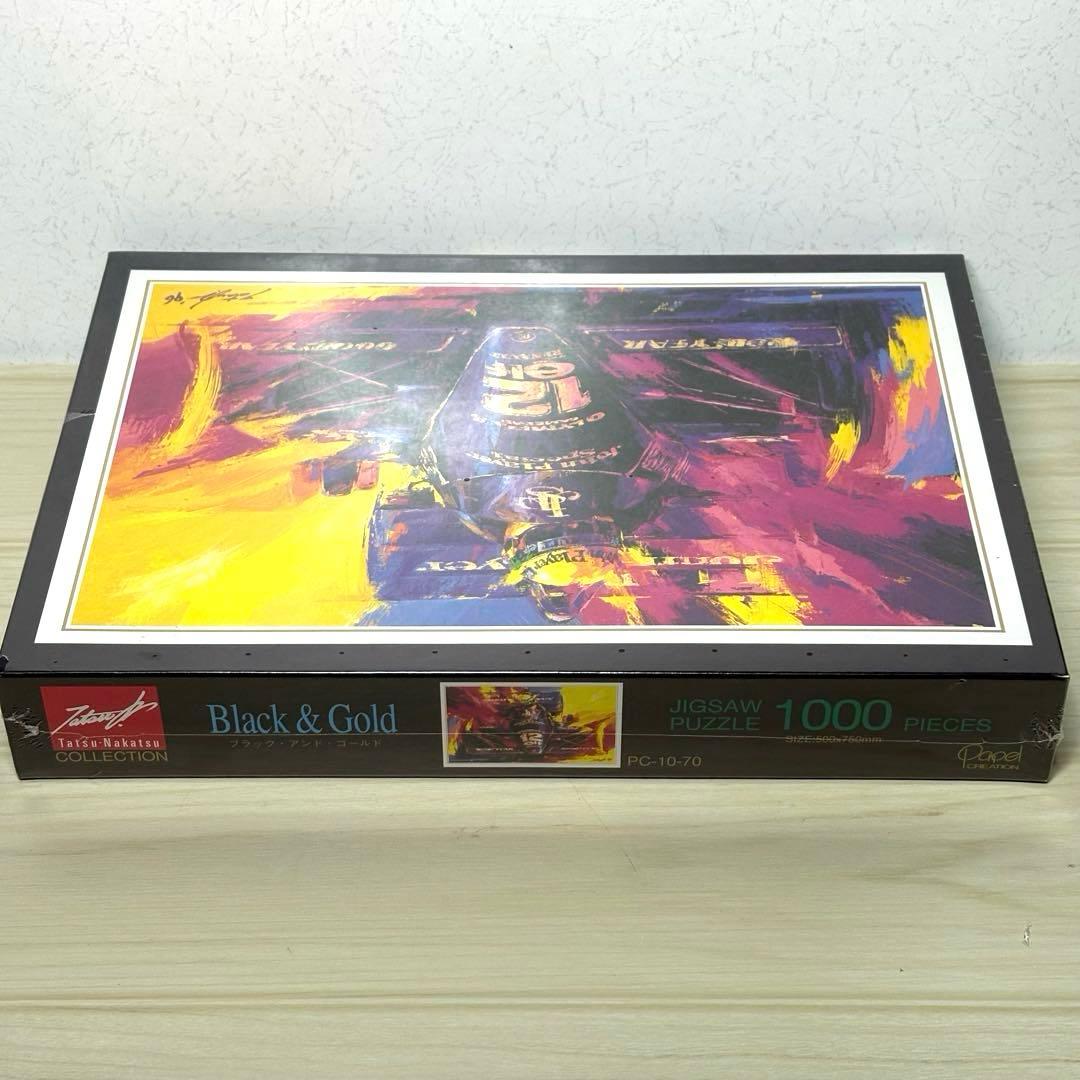 【未開封・未使用品】ブラック&ゴールド アイルトン・セナ 中津達 ジグソーパズル