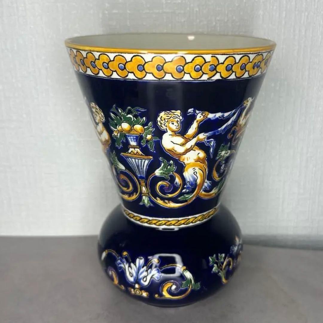 希少レア1960年代GIEN FRANCE ジアン フランス 花瓶