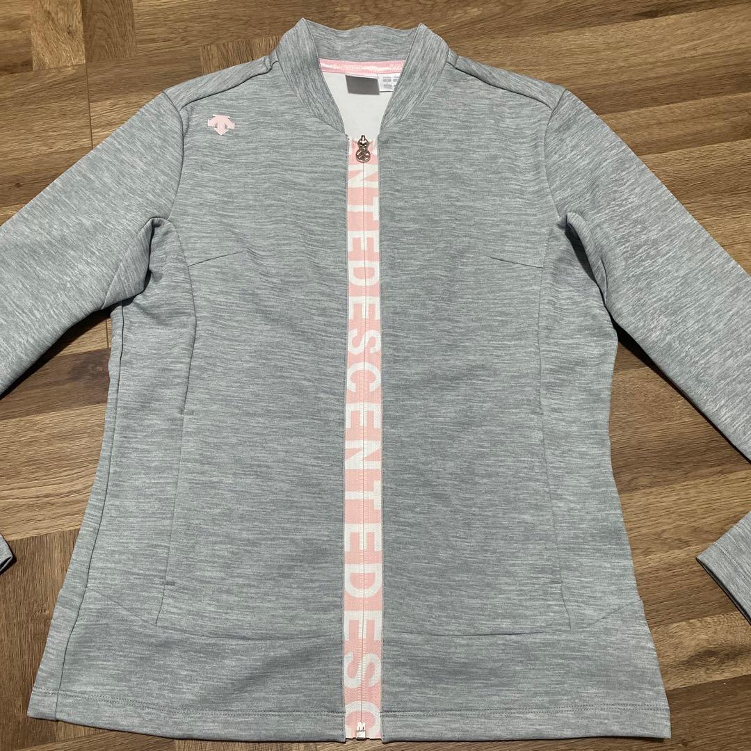 美品♡デサント♡ジャケット♡アウター♡グレー♡ピンク♡ホワイト♡L