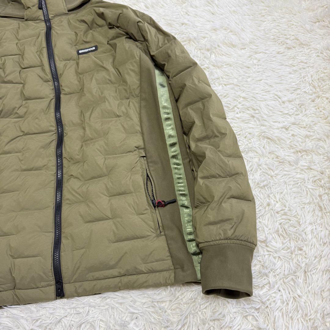 【ブリーフィングゴルフ】美品 ハイブリッドダウンパーカー Lサイズ メンズ
