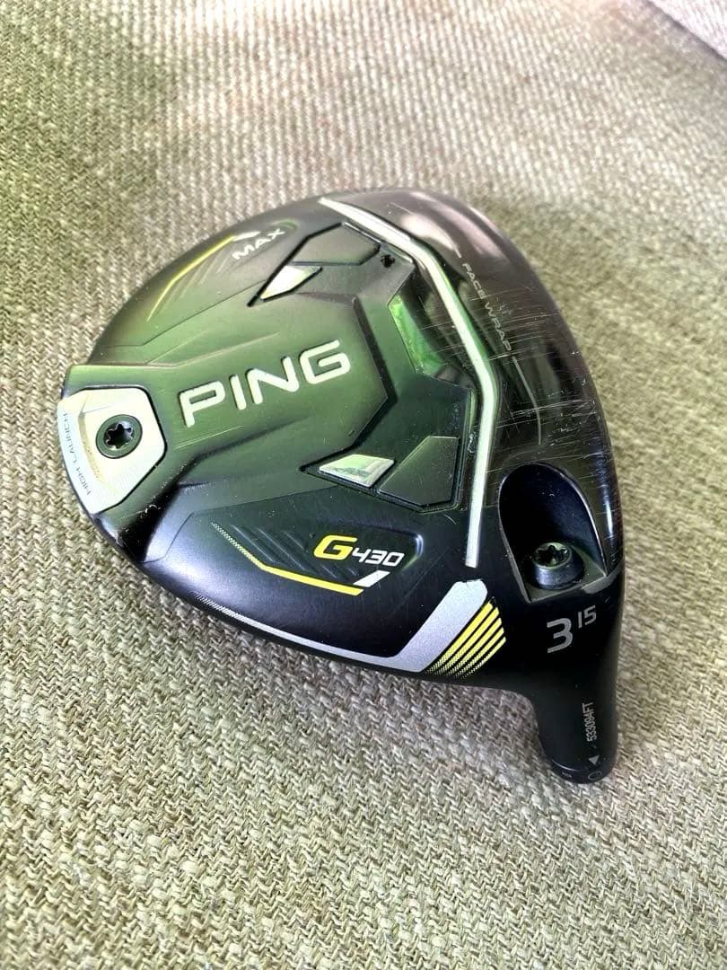 Ping G430 フェアウェイウッド 3番ウッド ヘッドのみ カバー付き 単体