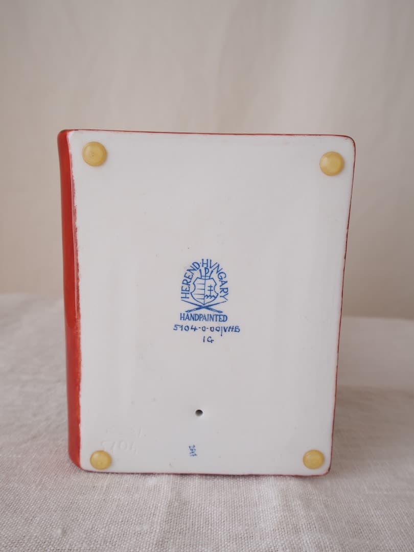 ヘレンド　Herend 梟(フクロウ)　ハンドペイント　フィギュリン　置物