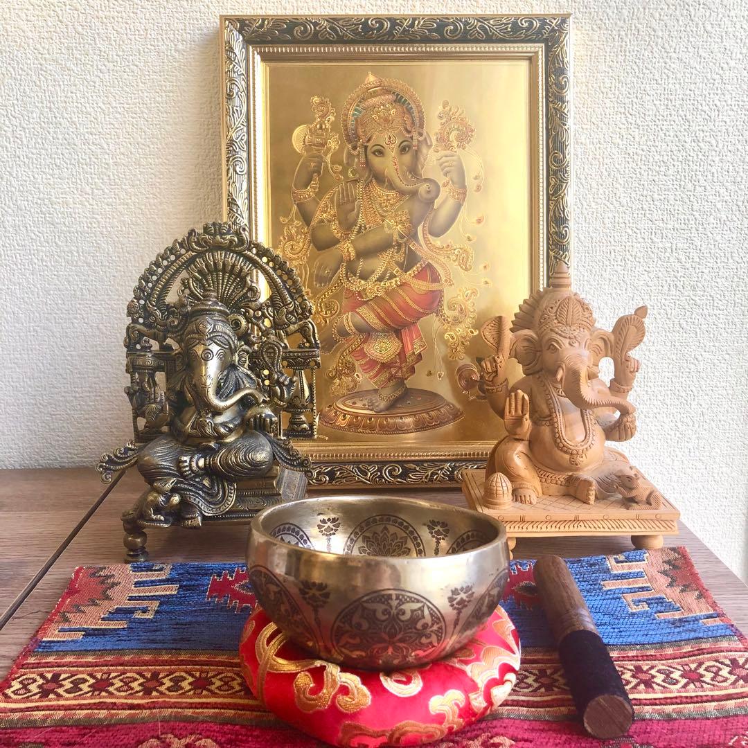 ◆シンギングボウル◆セブンメタル◆曼荼羅◆マンダラ彫◆F◆第1チャクラ対応◆