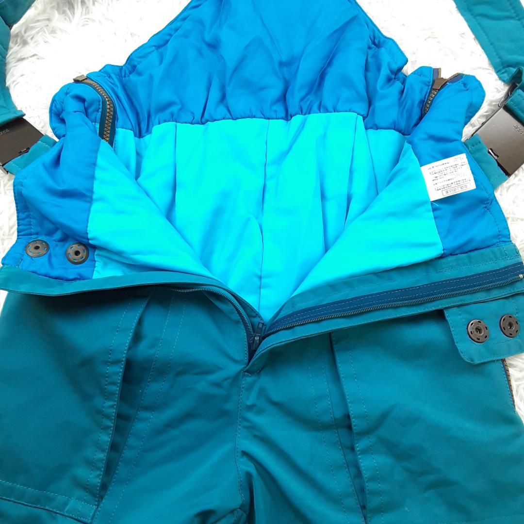 美品◎Mizuno ミズノ スキーウェア ターコイズブルー 青緑色 3点セット