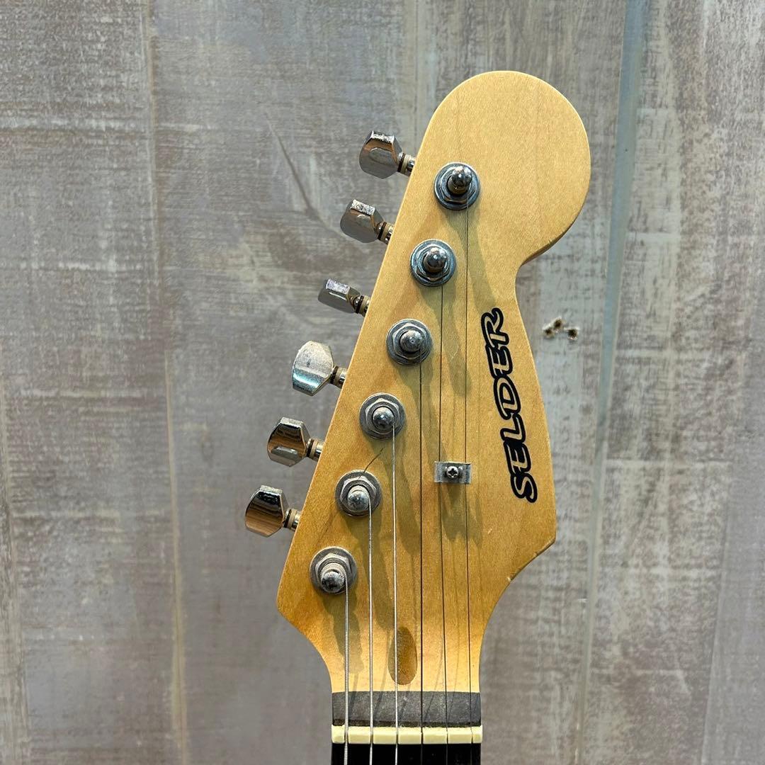エレキギター SELDER 黒　ソフトケース付き