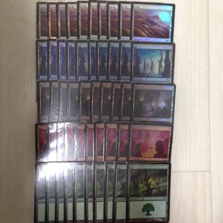 MPS 基本土地Foil 5種各20枚 合計100枚セット