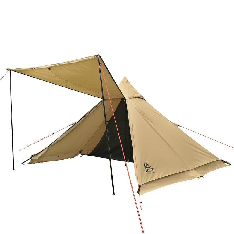 VASTLAND TCティピーテント ソロ 1人用テント ワンポールテント