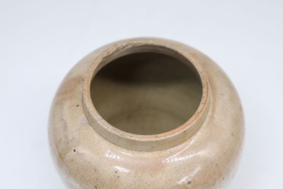 中国　清時代　哥釉壺　送料込み0807