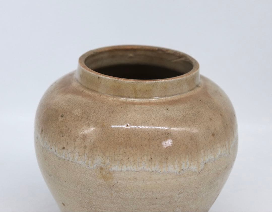 中国　清時代　哥釉壺　送料込み0807