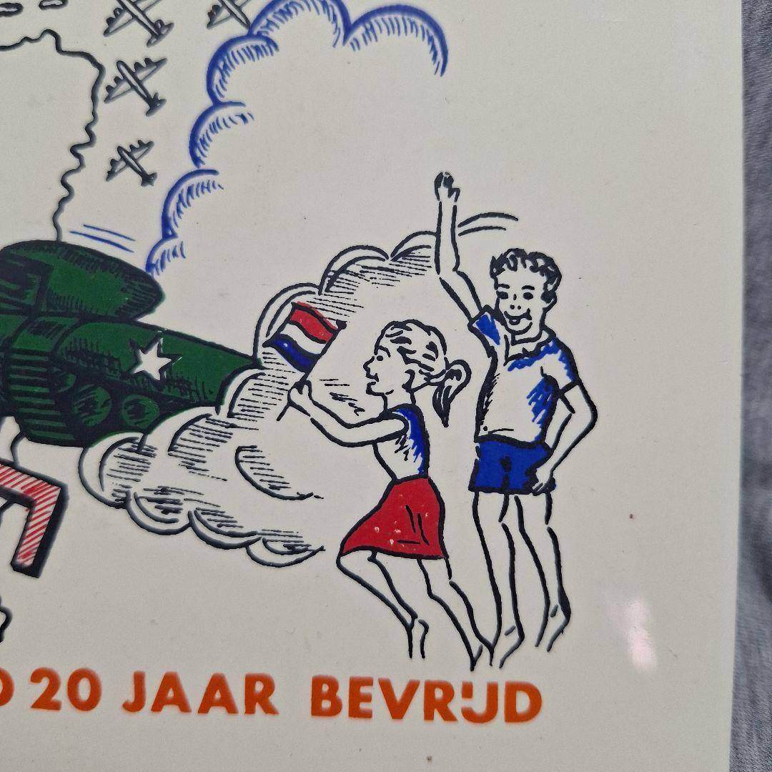 レア 1945 - 1965 卍 オランダ ヴィンテージ タイル まんじ 一点物