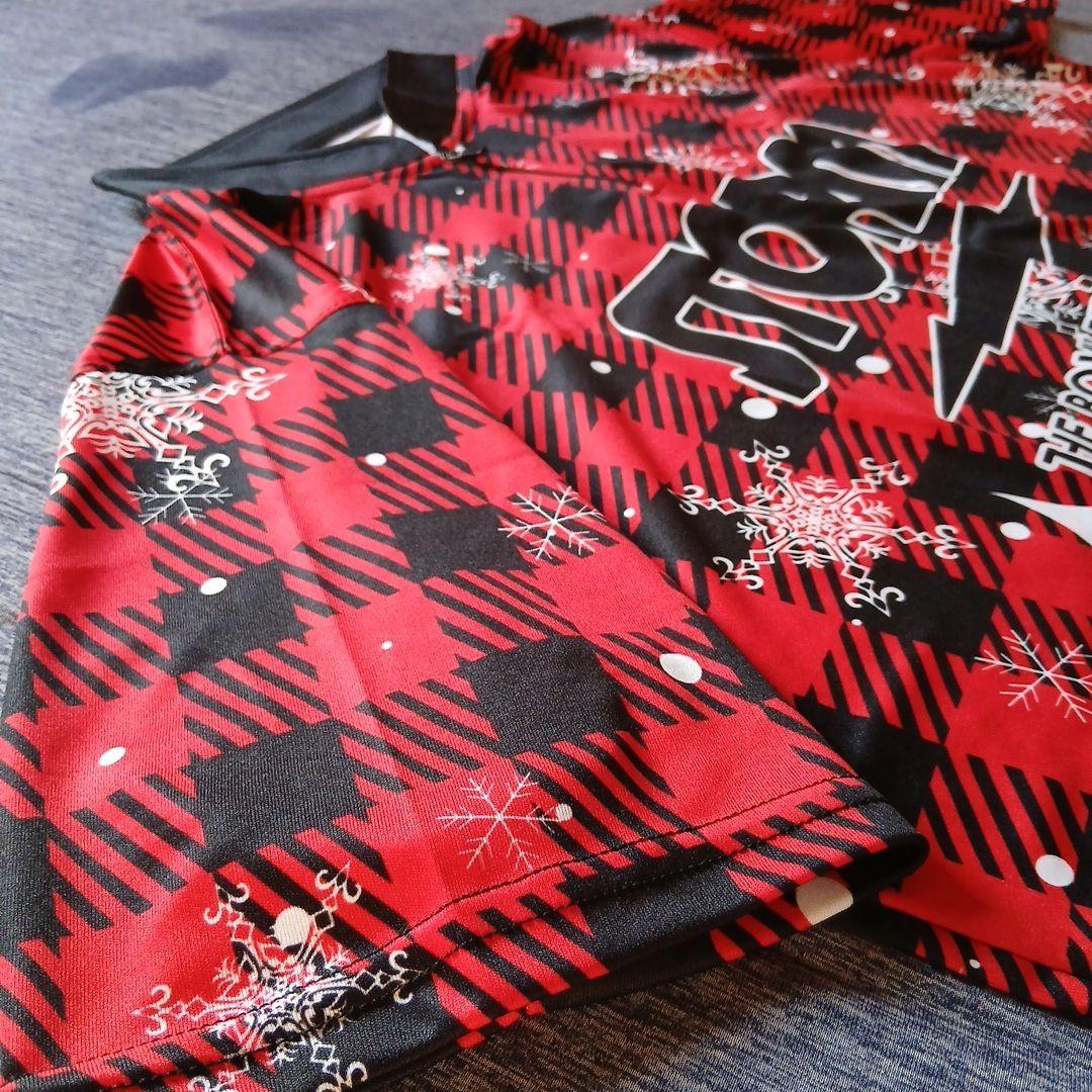 ✨新品✨ボウリングウェア　サイズXL　ストーム　レッド　トナカイ　雪　チェック