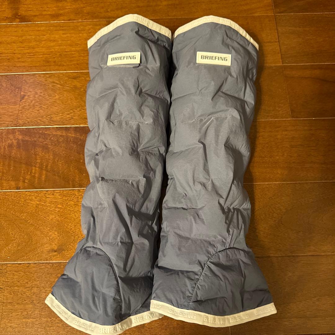 ⭐️美品BRIEFING グレーレッグウォーマー ジッパー付き