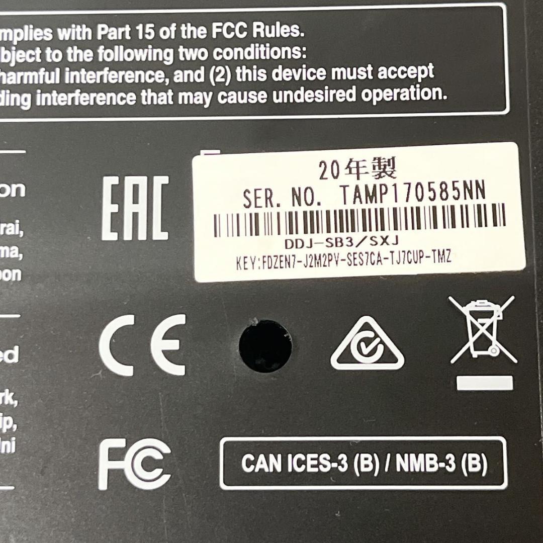 Pioneer パイオニア DJコントローラー DDJ-SB3 2020年製