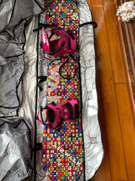 AIRWALK エアウォークスノボード板、ブーツ、northpeakケースセット