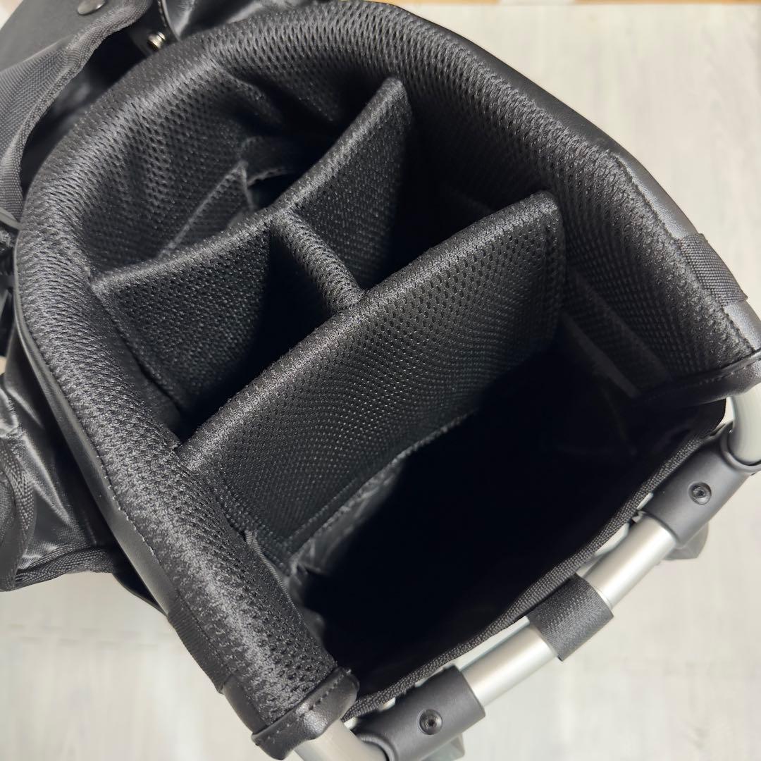 【最新モデル】PXG キャディバッグ 8\"アルミ軽量スタンドバッグ 黒