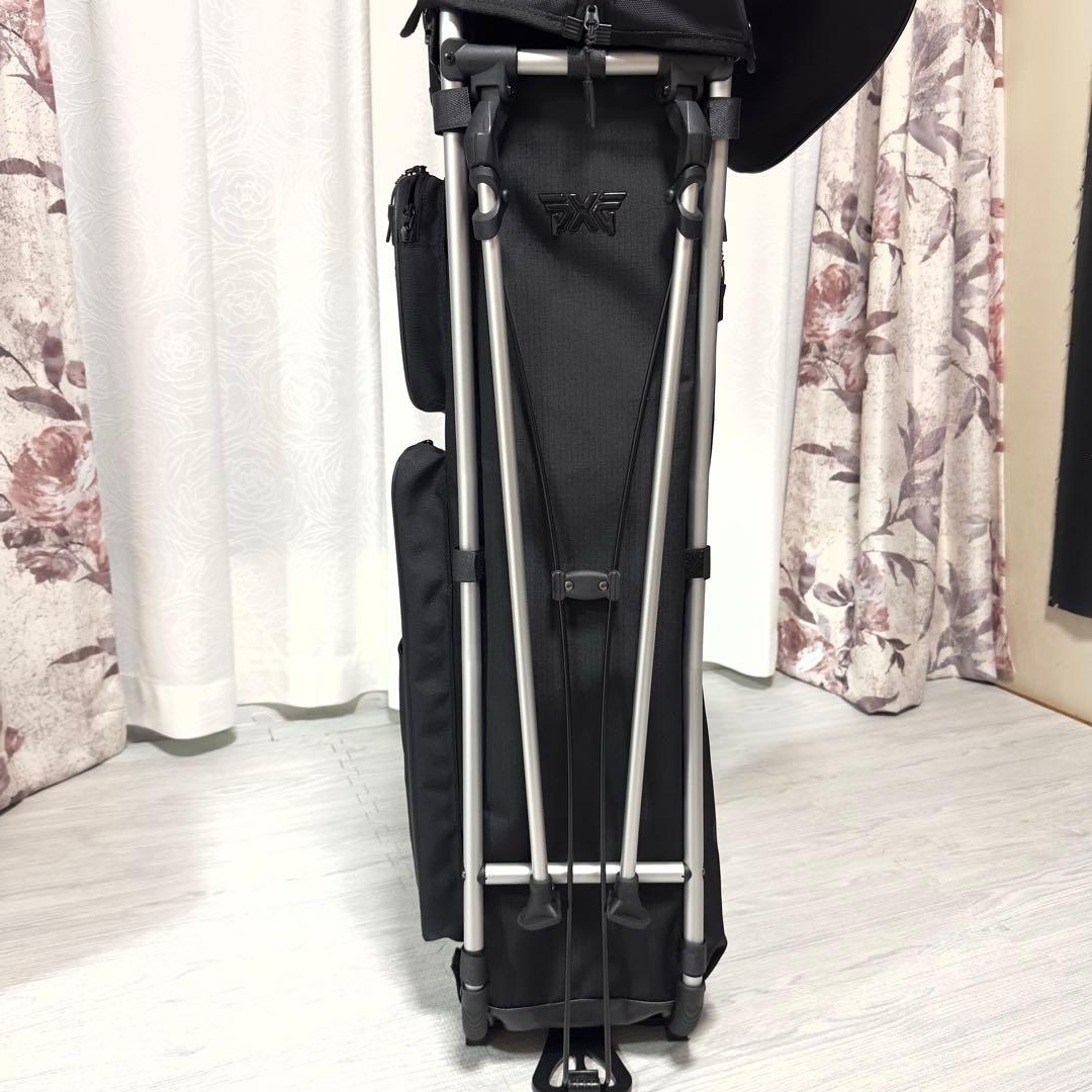 【最新モデル】PXG キャディバッグ 8\"アルミ軽量スタンドバッグ 黒