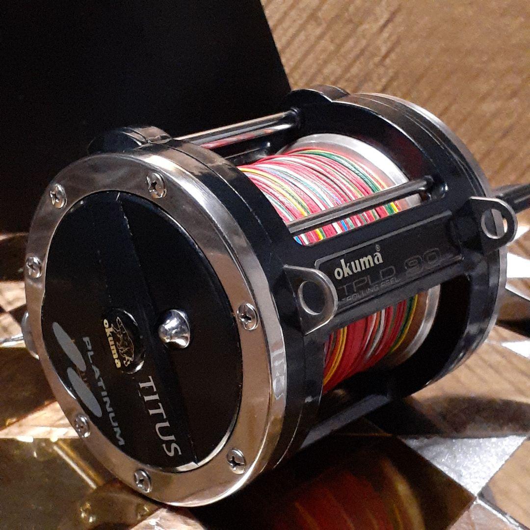 OKUMA TITUS TPLD 90 レバードラグ トローリング 船用 美品