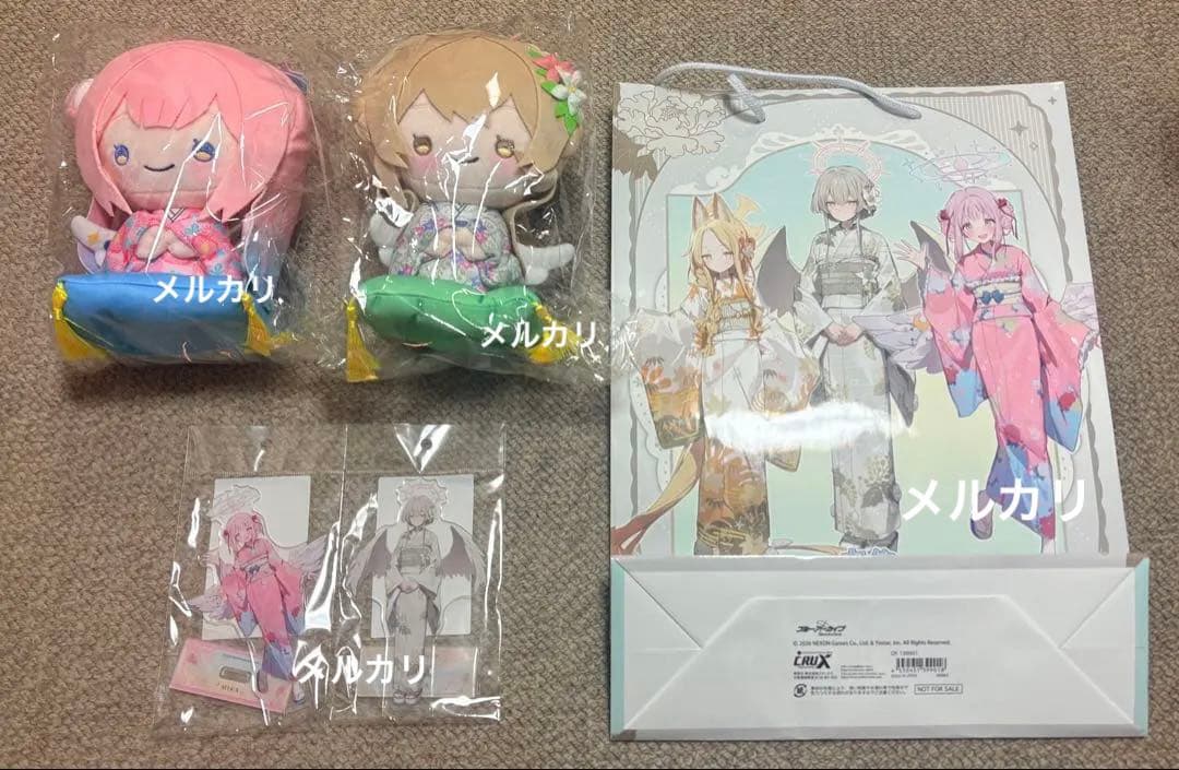 【未開封】ブルアカ ナギサ＆ミカ ぬいぐるみ＋アクスタセット