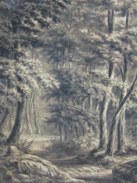 ピート・モンドリアン、『小川のある森』、希少な画集より