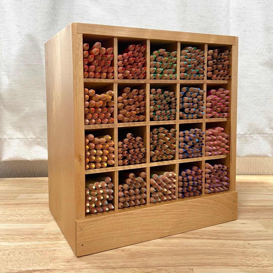 フェリシモ　500色の色鉛筆　木製ケース付き　FELISSIMO