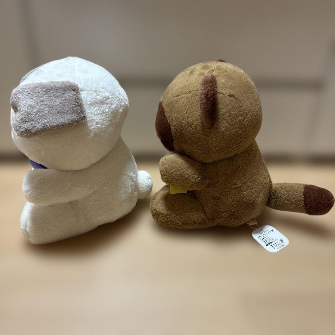 あの頃のともだちBIGぬいぐるみ3 たぬき　いぬ