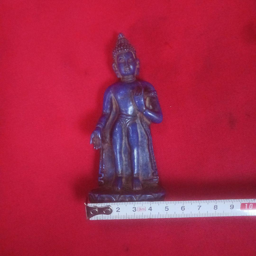 チベット　仏像　ラピスラズリ