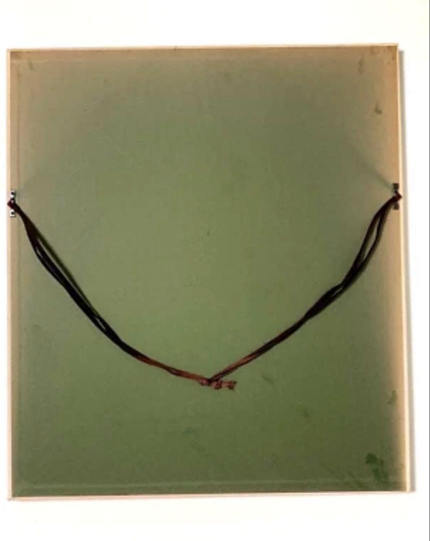 【額装美術品】桜花見図 日本画風額装 アンティーク 和風絵画 50x45 r