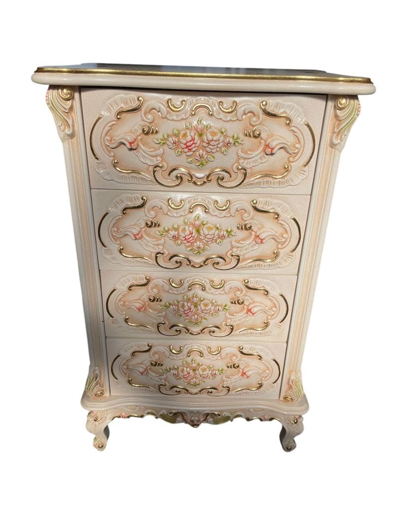 ロココ調 4段チェスト 猫脚 西洋家具