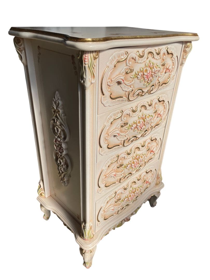 ロココ調 4段チェスト 猫脚 西洋家具