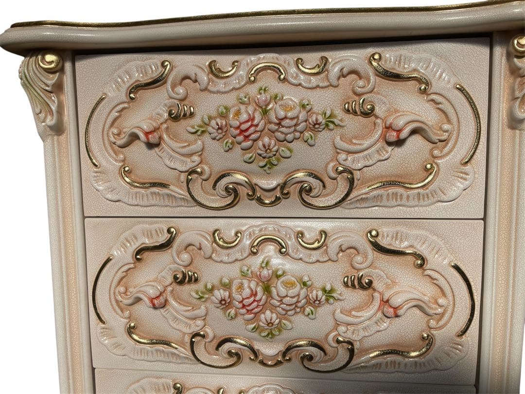 ロココ調 4段チェスト 猫脚 西洋家具