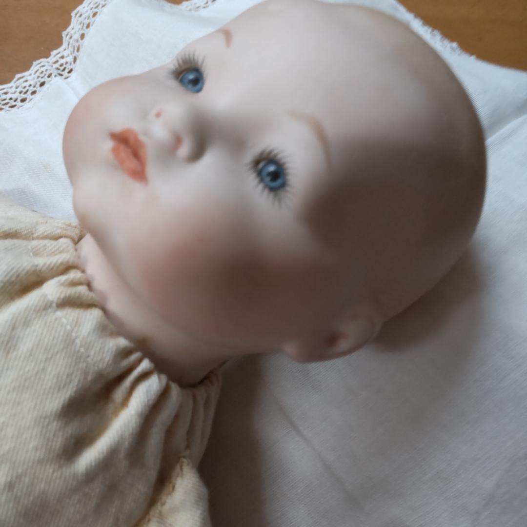 アーモンドマルセルタイプ　ベビードール　アンティーク風　人形　ブロカント　蚤の市