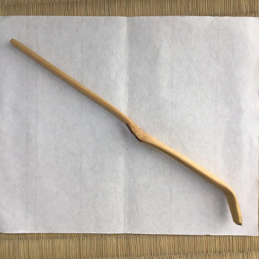 茶杓銘:弐千歳ト号楽只斎作鶴亀写　松尾流十二代松尾宗典作　妙玄斎書付　S86CS