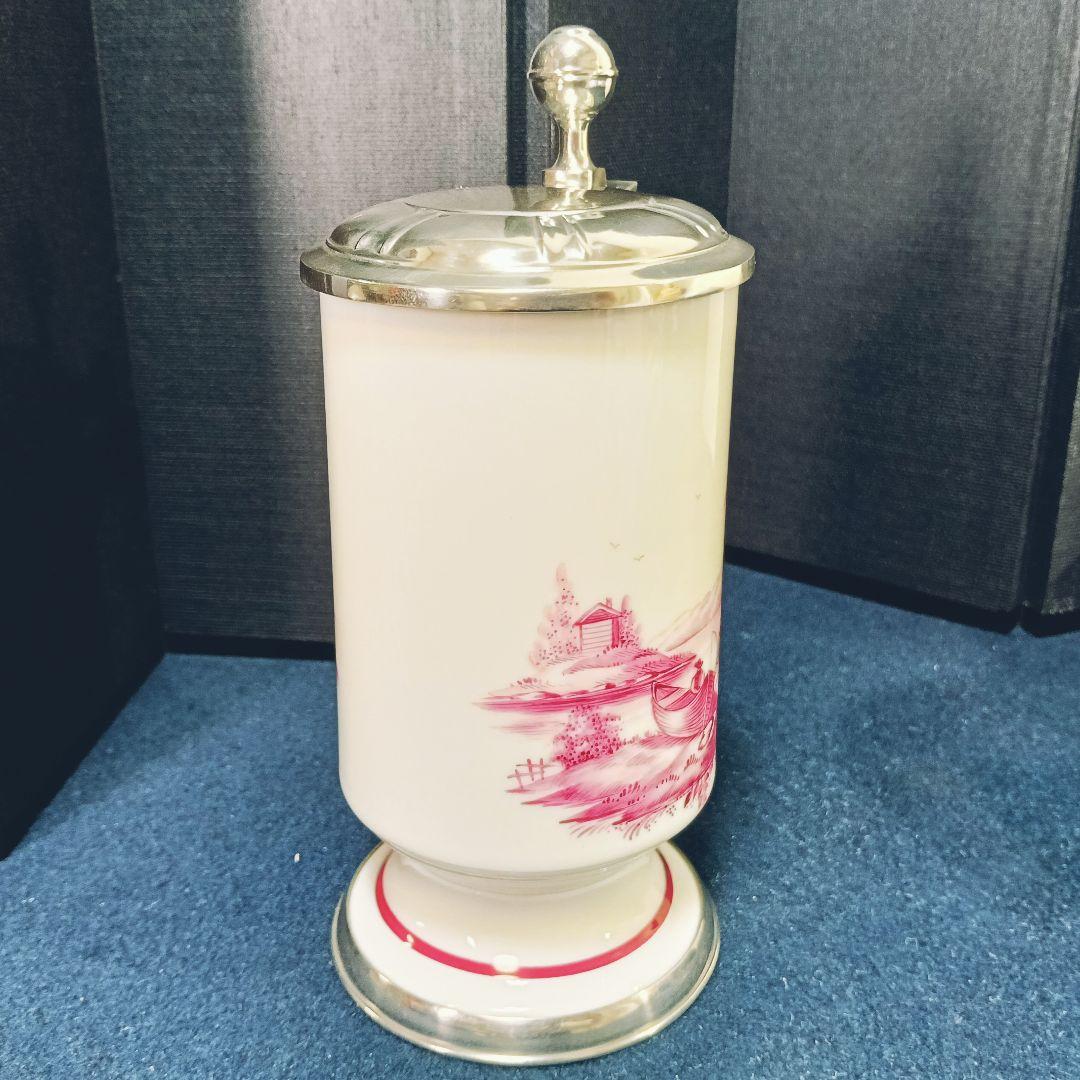 キリンビアマグコレクション ヘキスト ドイツ 足付蓋付 栞 共箱未使用 AJ94