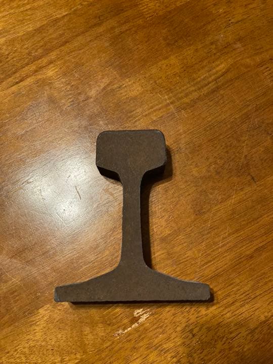 レール　切断片　鉄道レール　東武鉄道？　カットレール　鉄道コレクター