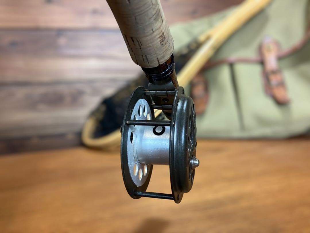 USA製　ヴィンテージ フライリール　真鍮×アルミ　fly reel