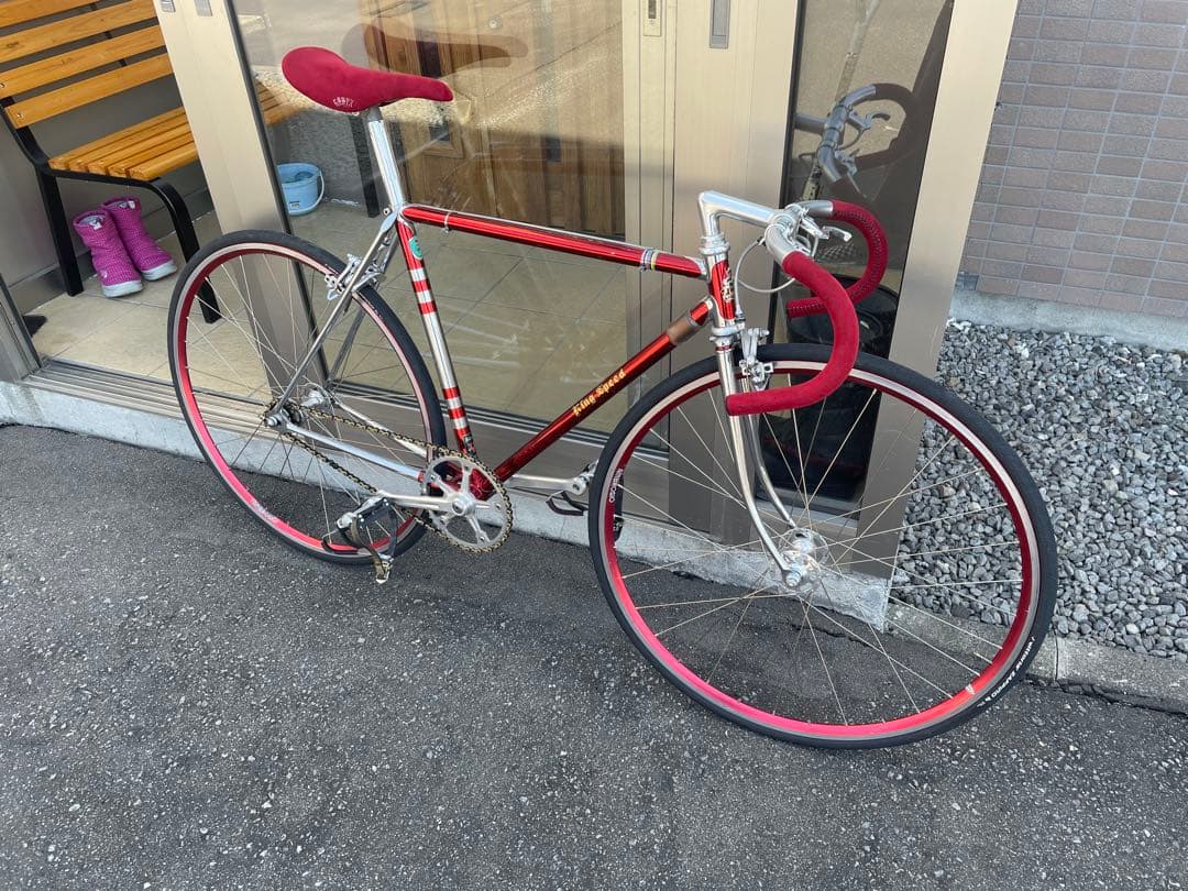 NJS藤田サドル CONPY ＋ エクセーヌ編み上げバーテープ セットアップ。