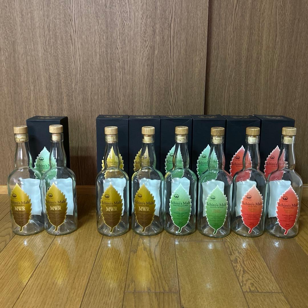 イチローズモルト　空き瓶　空瓶　ミズナラ　ダブルディストラリーズ　ワインウッド