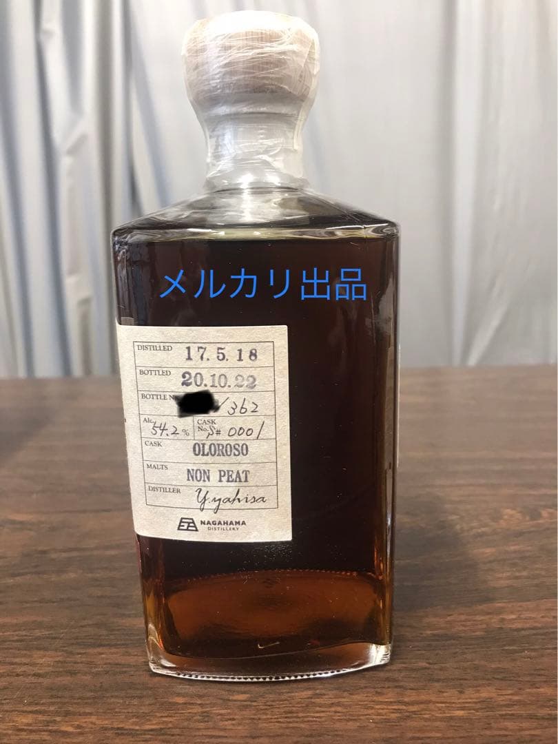希少　長濱　シングルモルト　バッチ0001　オロロソ　シェリーカスク　1本