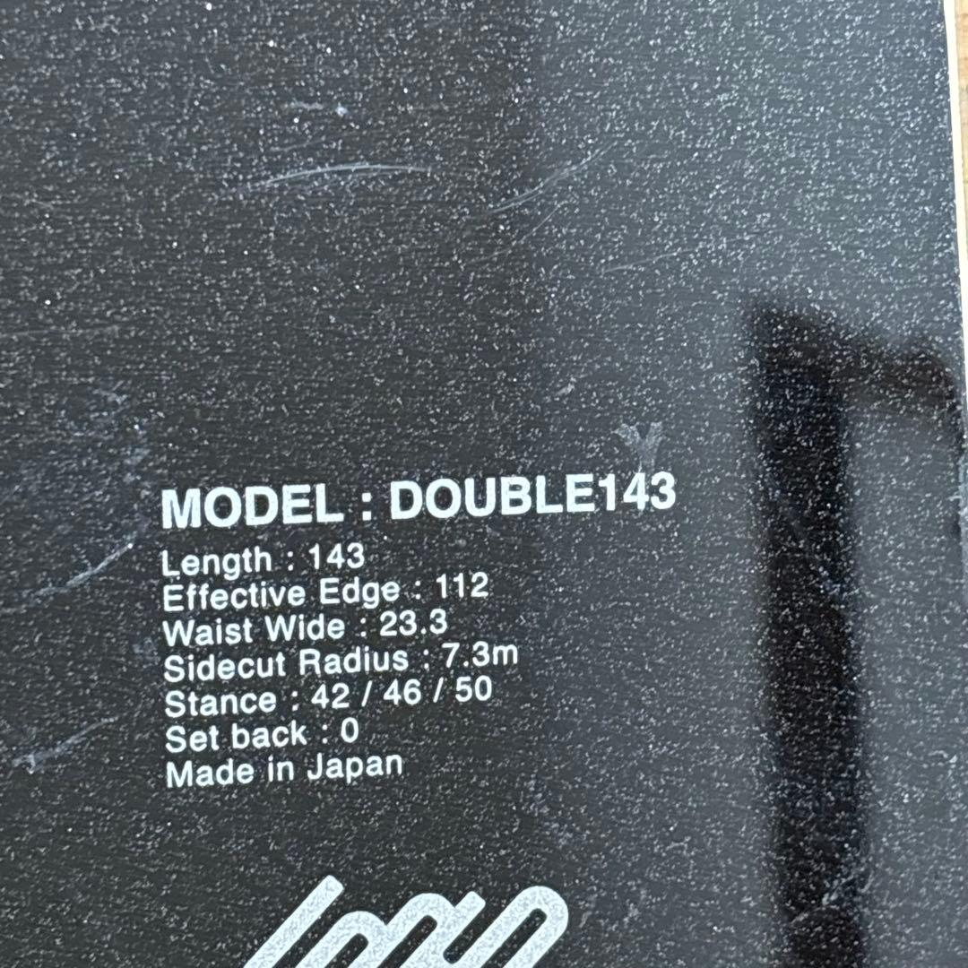 011 Artistic DOUBLE 143 スノーボード