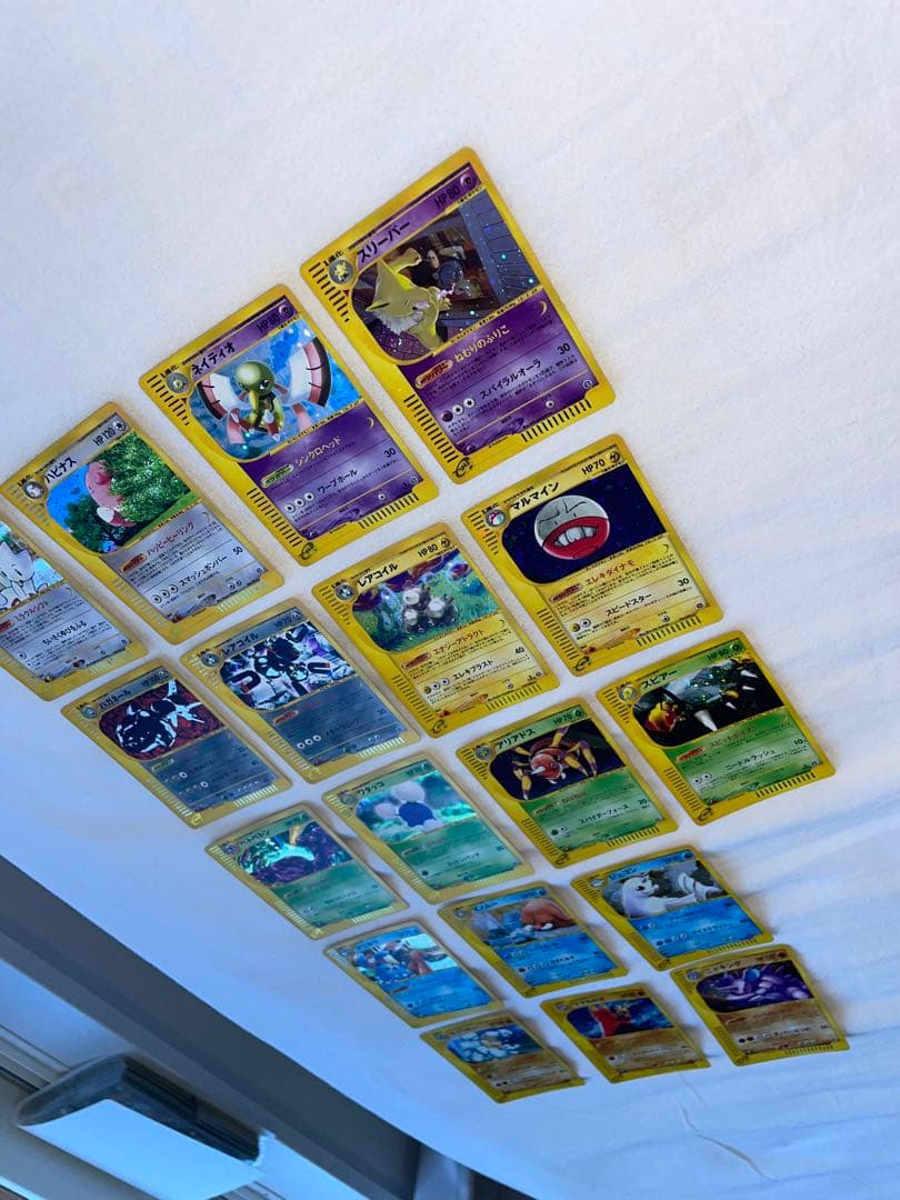 【美品ポケモンeカード】全キラ18枚セット　渦巻ホロ有含む