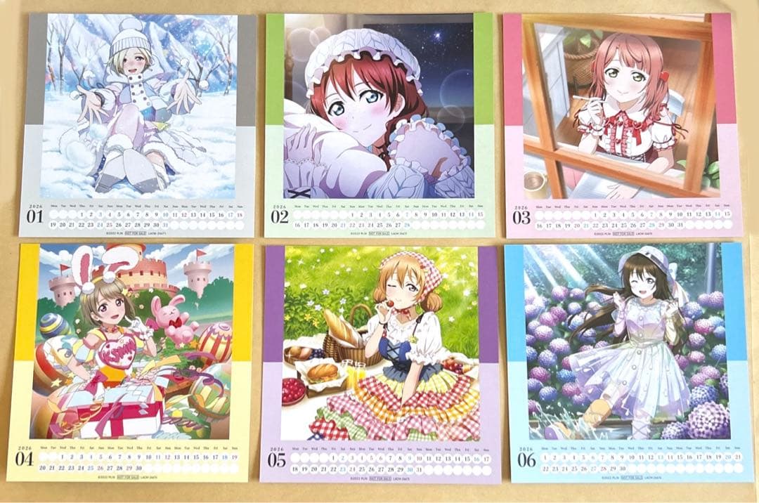 虹ヶ咲　カレンダーカード