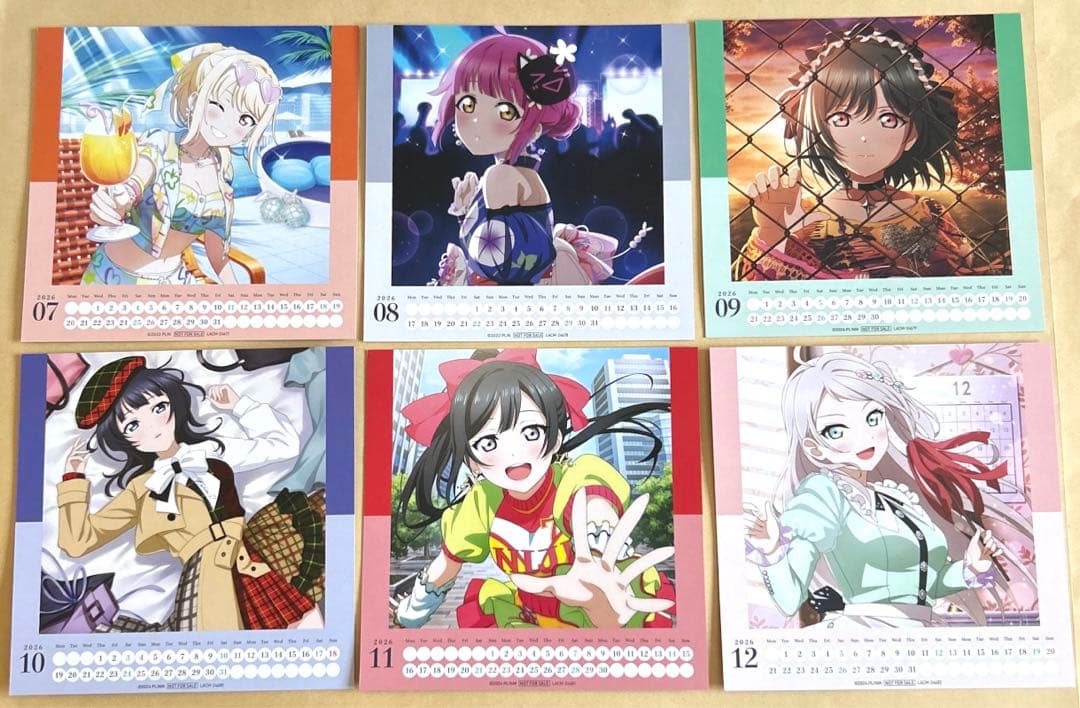 虹ヶ咲　カレンダーカード