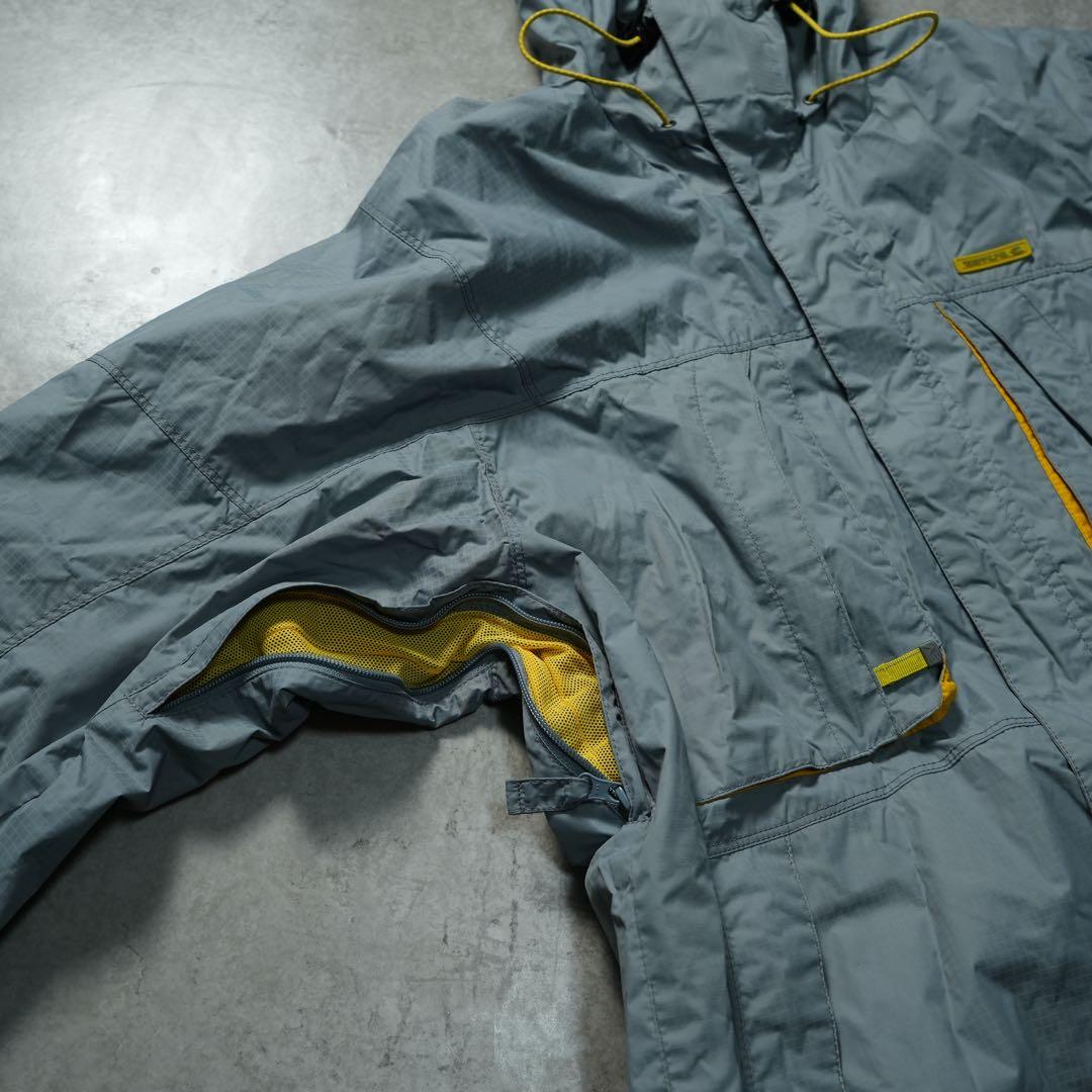 y2k ナイロンシェルジャケットシルバー テック系 archive 00s