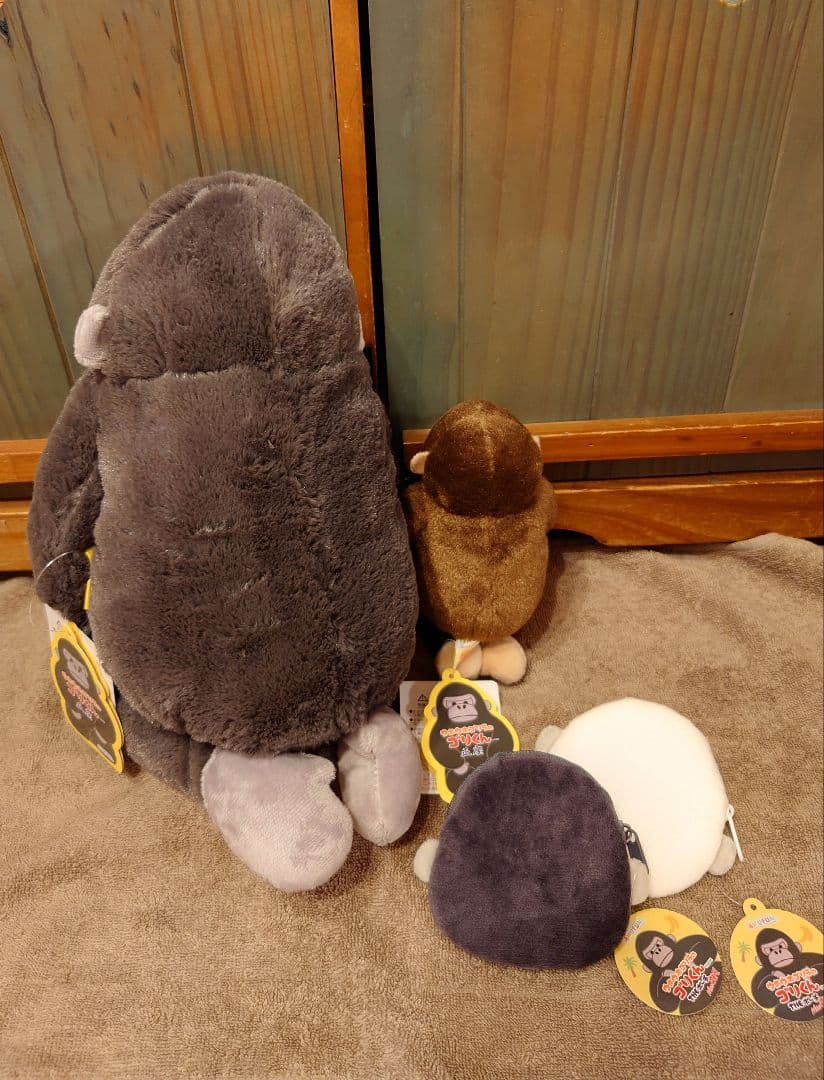 ウホウホゴリラのゴリくん 正座 4点セット ぬいぐるみ THEポーチ