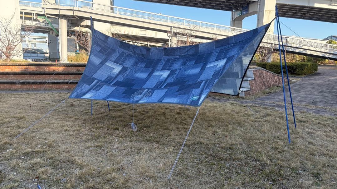 簡単設営‼️Coleman ヘキサタープ （デニム）　即決のみ多少価格交渉可！！