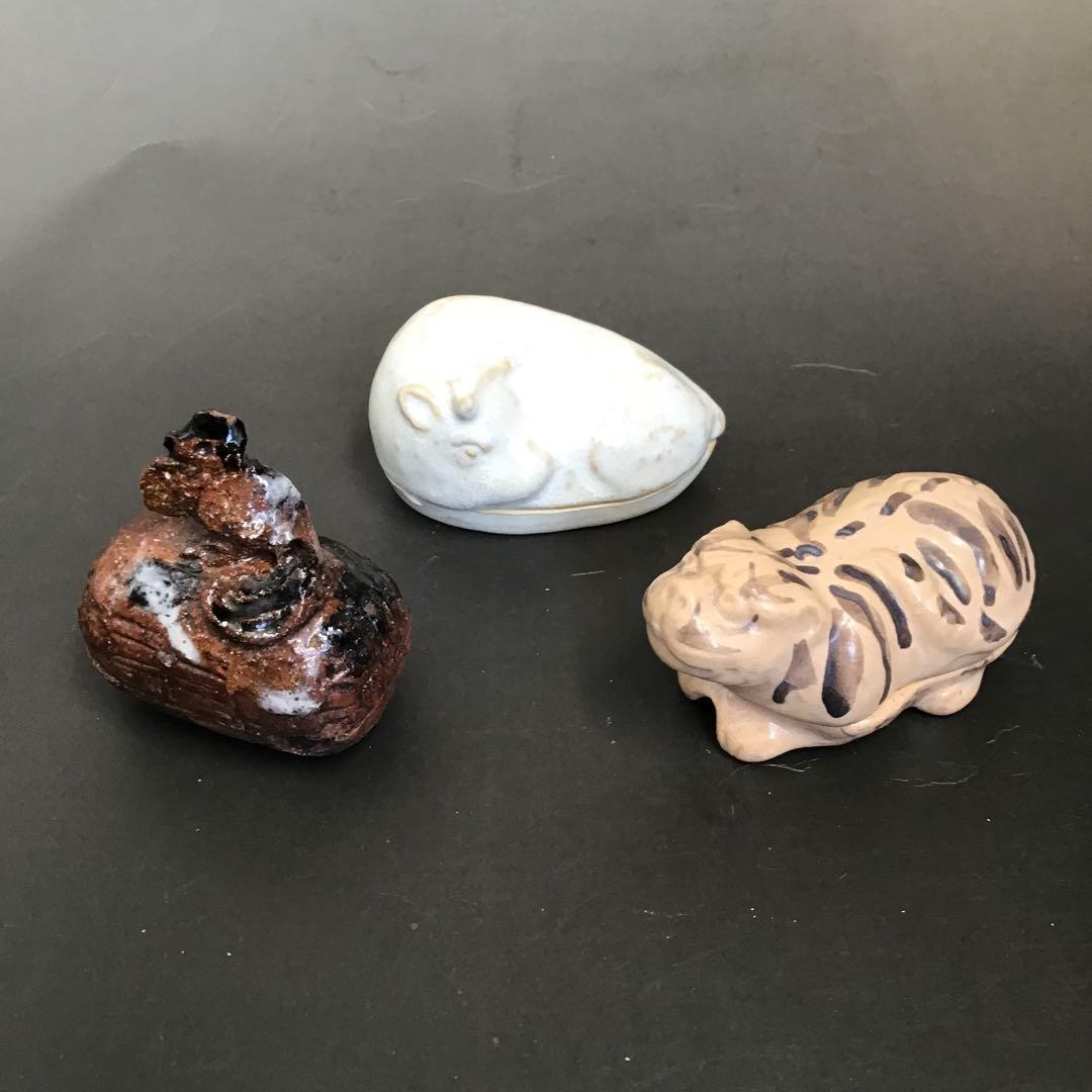 干支香合　茶道具 11個セット　古陶器　骨董品　アンティーク