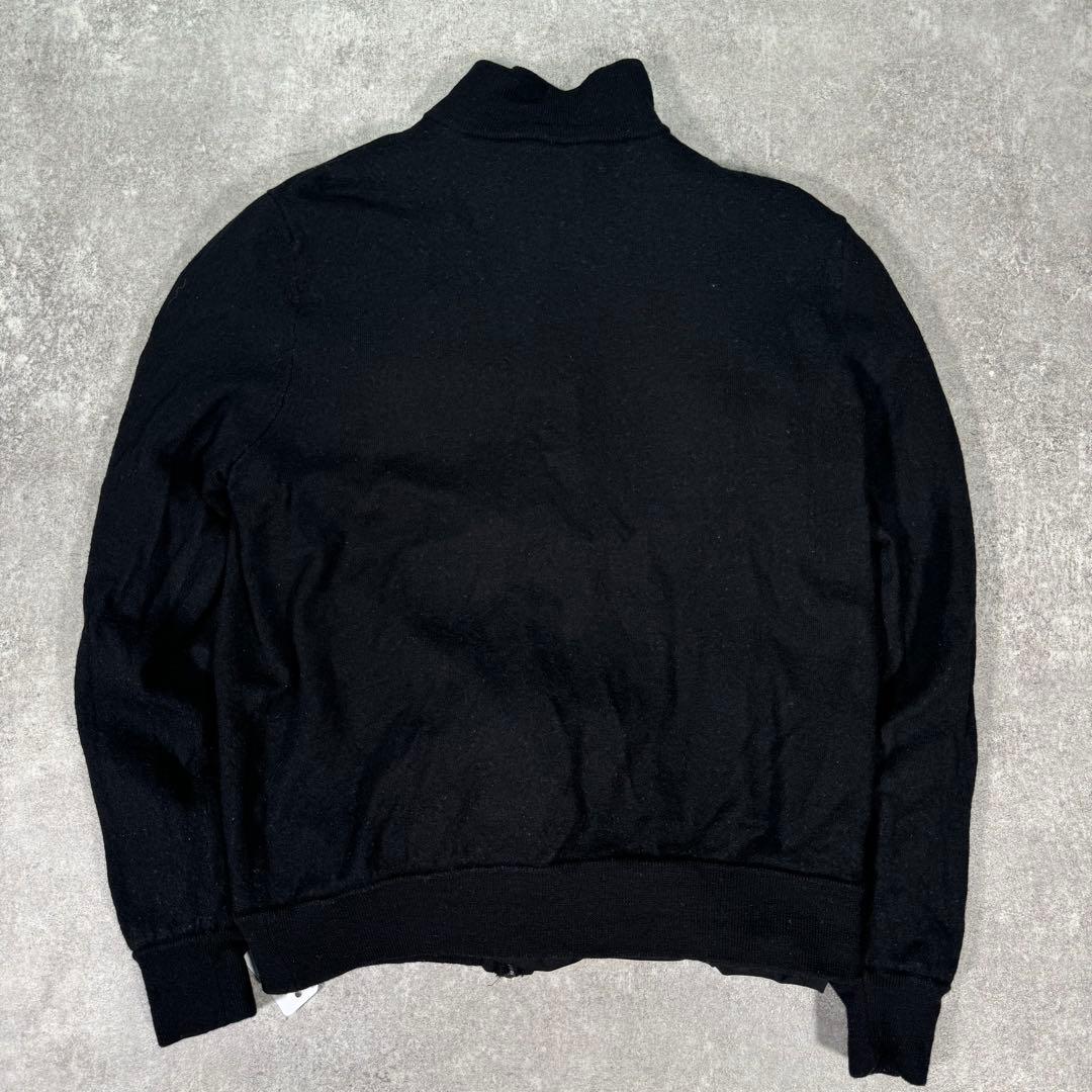 ポロゴルフ　ラルフローレン　ジップアップブルゾン　L ポニー　刺繍　ウール　黒
