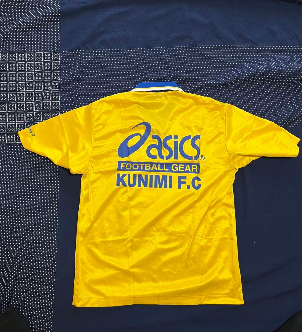 asics 国見高校　サッカーシャツ イエロー